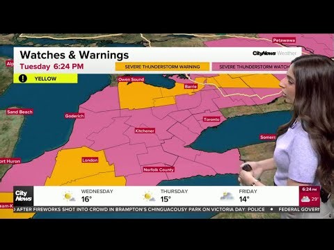 Strong storms expected Tuesday night