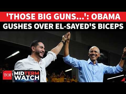 ‘HE’S JACKED!’: Obama’s HILARIOUS El-Sayed Moment Leaves Michigan Rally Crowd Laughing | Watch