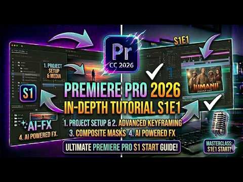 Premiere Pro 2026 Masterclass : Before you Start Learning E1