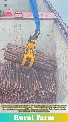 Logging Operations Using a Hydraulic Grapple to Load Timber for Transport: Log Grapple Game Strong