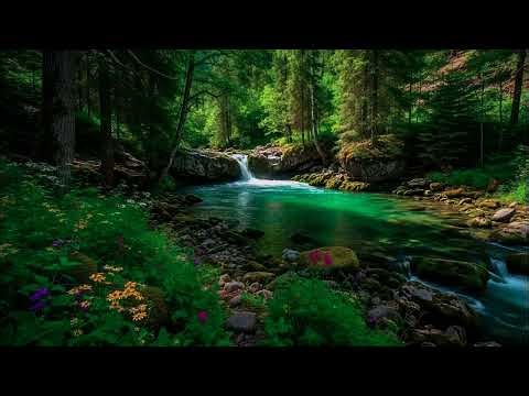 Best Tinnitus Masker: Fast Flowing Creek Sounds | 4K Ultra HD Sleep Background