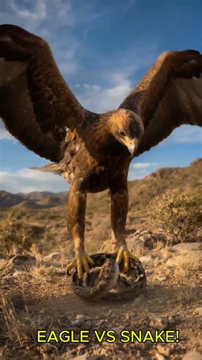 Nature is Brutal! Eagle vs Snake Epic Duel 🦅🐍