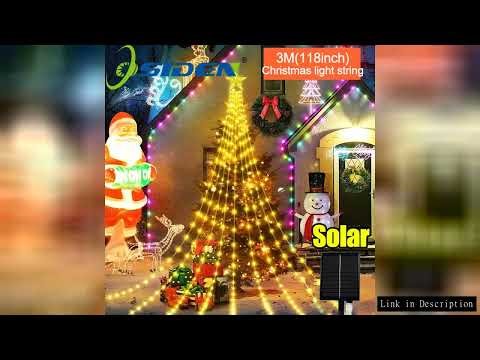 3M/2M Outdoor Christmas Decoration Light String IP67 LED Starry String Lights with Pentagram for Hom