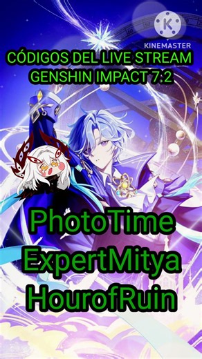 CODIGOS DEL LIVE STREAM DE GENSHIN IMPACT 7.2 #genshin #genshinimpact #fyp #gacha #zzz #waifu