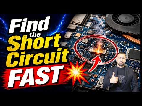 Dead Laptop Repair Step-by-Step 🔥 Find the Short Circuit FAST ⚡