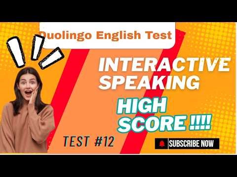 Interactive Speaking #12 | Duolingo English Test