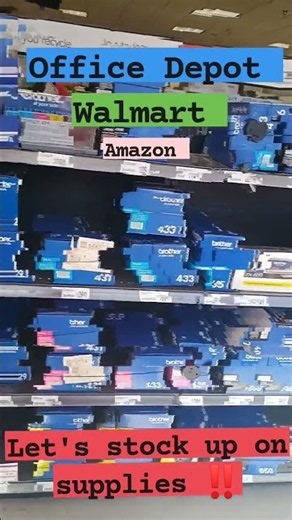 Keep your supplies in‼️‼️‼️ Office Depot, Walmart, or Amazon‼️‼️ They each serve their own purpose‼️