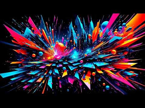 Liquid Boom TV Screensaver • Abstract Evolving Paint Patterns Background