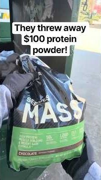 Dumpster Diving for brand new protein powder and coffee #dumpsterdiving