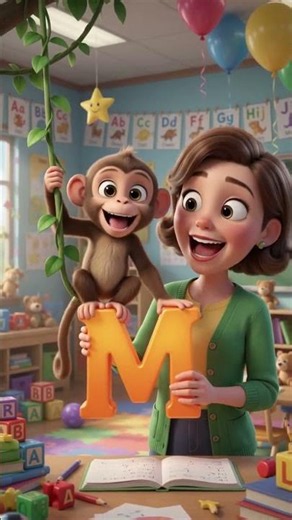 Letter M Phonics for Kids | M is for Monkey 🐵 | Learn the Letter M Sound | ABC Phonics for Toddlers