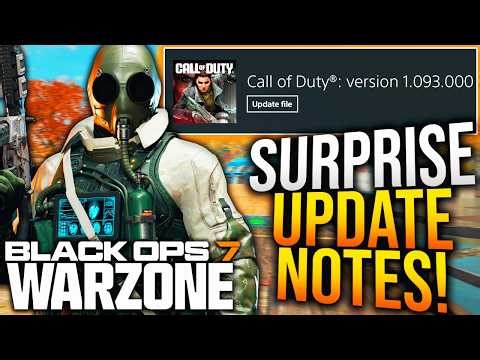 CALL OF DUTY's New SURPRISE UPDATE PATCH NOTES! New META UPDATE, BUG FIXES, & More! (1.093 Update)