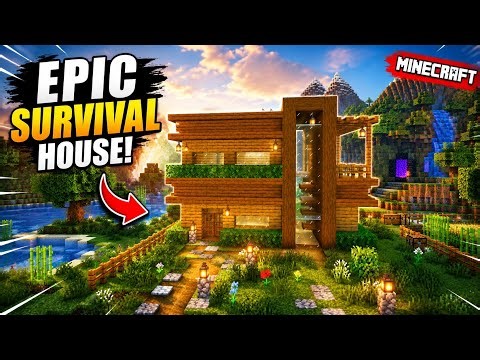 Minecraft: How to Build a Starter Wooden House Tutorial (Easy Build House 🏠)