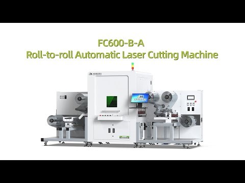 Roll-to-roll Automatic Laser Marking Machine FC600-B-A for Kiss Cutting in Electronics Industry