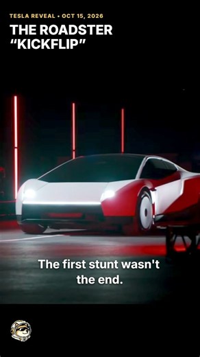 Tesla called this Roadster jump a kickflip