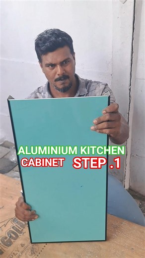Aluminium kitchen cabinet🔥 #interiordesign #aluminium #cabinet #short #carpentry