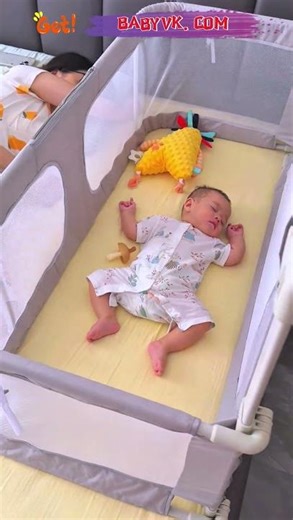 Foldable Baby Bed Rail – Prevent Baby from Falling Out of Bed at Night #BabySleep