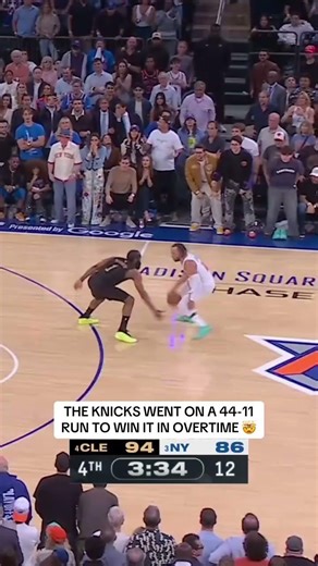 The Knicks just had their largest playoff comeback in franchise history 🤯
