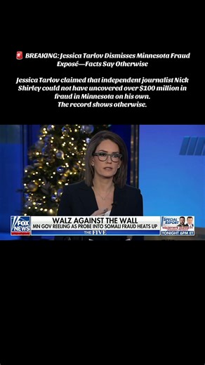 🚨 BREAKING: Jessica Tarlov Dismisses Minnesota Fraud Exposé—Facts Say Otherwise Jessica Tarlov claimed that independent journalist Nick Shirley could not have uncovered over $100 million in fraud in Minnesota on his own. The record shows otherwise. With on-the-ground reporting—and critical assistance from David, featured prominently in the footage—Shirley documented evidence tied to fraudulent operations in a single day. The findings are now widely circulated and under growing scrutiny. When th