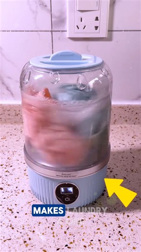 Portable Washing Machine A portable washing machine offers a convenient, space-saving solution for apartments, dorms, travel, and small homes. This practical appliance attracts strong interest in home appliances, smart living, laundry solutions, and lifestyle niches. Perfect for high-engagement Facebook content, it drives clicks, boosts reach, and appeals to premium advertisers targeting modern, convenience-focused audiences. Credits: Akkygadget /YT, MiniWashPro /TT #washingmachine #washingmachi