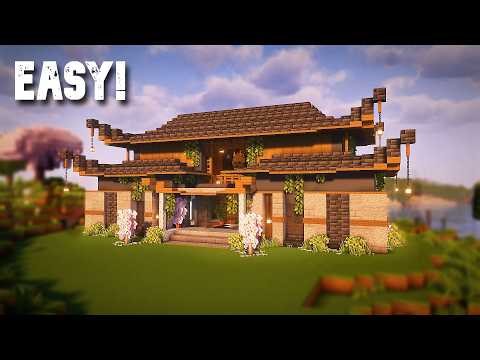 Minecraft: How to Build a Japanese Modern House | Tutorial 🌴