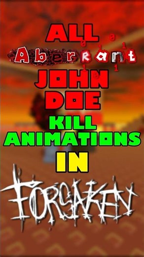 All Aberrant John Doe Kill Animations In Forsaken! #viral #roblox #forsaken #shorts #fyp