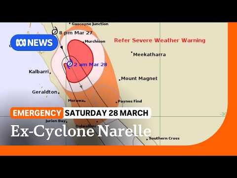 Cyclone downgraded to tropical low, tracks into WA | ABC NEWS