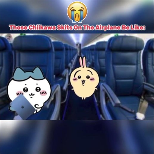 Those Chiikawa Airplane Skits Be Like... 😭✈️ #shorts