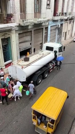 Without running water, some Cubans depend on tanker deliveries