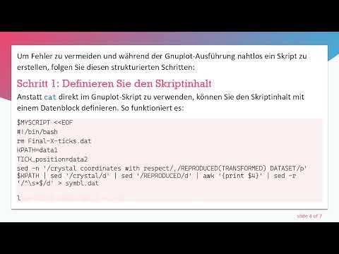 So verwenden Sie cat und EOF in Gnuplot für die Skriptausführung