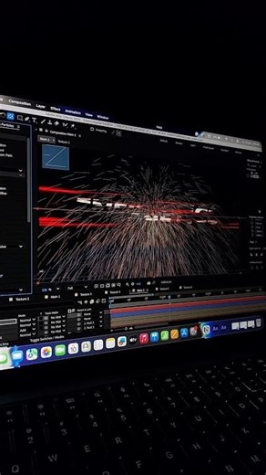 Particle reveal animation | Behind the scenes #aftereffects #vfx #shorts #motiongraphics #youtube