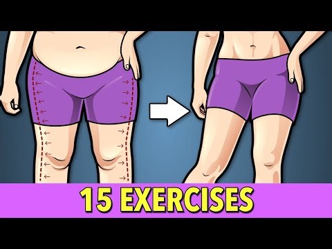 Reduce Leg Fat and Hip Fat with 15 Exercises at Home
