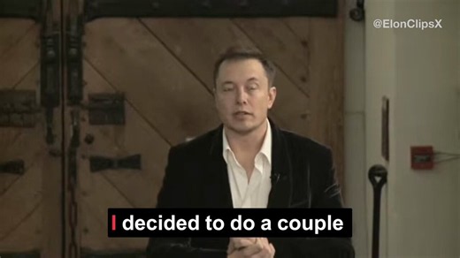 Elon Musk: Thanks to my successful Internet companies, I was in the fortunate position of having the capital to pursue the things that I thought would most affect the future of humanity.“I decided to do a couple of Internet companies, and that actually worked out reasonably well. So the first one helped bring the media companies online, and then we sold that and then started another company which you may have used, called PayPal, and that we sold for actually a larger sum of money to eBay. And t