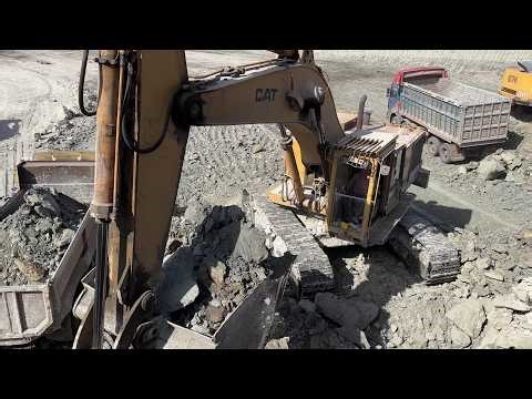 Caterpillar 245B Excavator, Liebherr 974 And Cat 160H Grader In Action | 4K Mining Oper - Ascon Ltd
