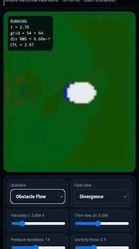 I Built a Navier–Stokes Fluid Simulator on My Phone | Real Fluid Physics