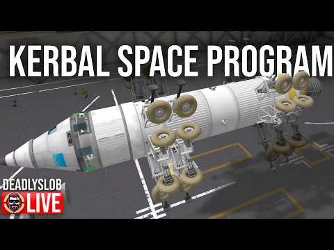 🔴DeadlySlob: Hardcore Kerbal Space Program - New Career - Day 1