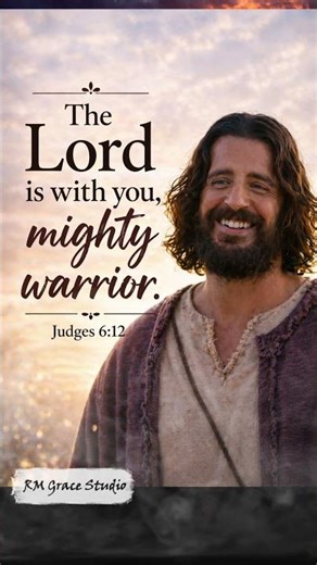 The Lord Is With You, Mighty Warrior ✝️ | Judges 6:12 | Christian Motivation | RMGraceStudio