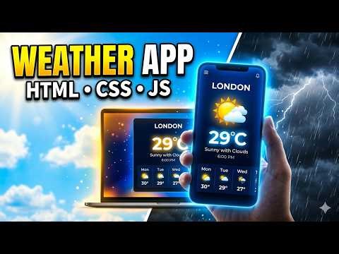 How to Build a Weather App Using API | Beginner Friendly (OpenWeather API) 🌦️