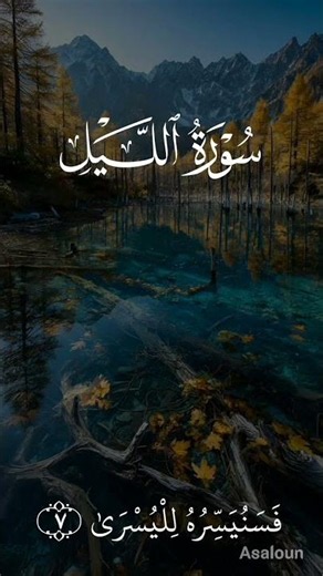 Surah Al-Layl (The Night) | Chapter 92 | Beautiful Quran Recitation