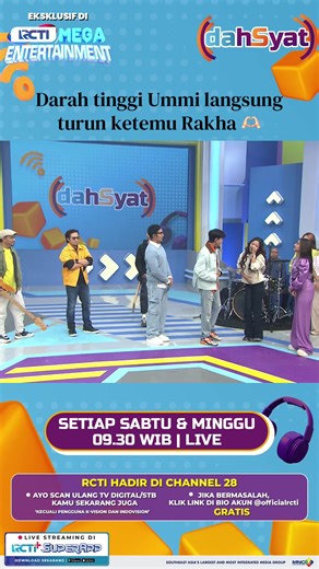 Darah Tinggi Ummi Turun Ketemu Rakha di RCTI
