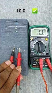 ✨How to Find Resistor Ω Value Using Multimeter 🔥 No Color Code! #resistor #multimeter #learning