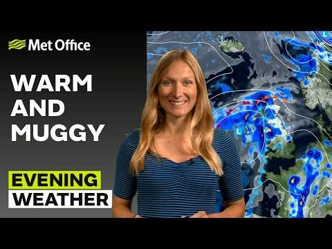 03/08/2026 - Very warm night approaching - Evening Weather Forecast UK - Met Office Weather