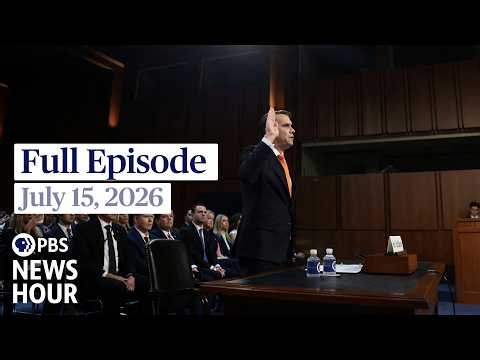 PBS News Hour live episode, July 15, 2026