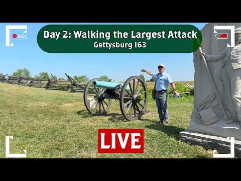 Largest Attack at Gettysburg? Day 2 Walking the CSA Advance | Gettysburg 163