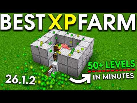 NEW UPDATED Minecraft Java 1.21.6 XP Farm Tutorial! 50+ Levels in Minutes | Best XP Farm 2026