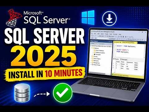 MICROSOFT SQL SERVER 2025 INSTALL IN 10 MINUTES | CODINGWITHADIZ