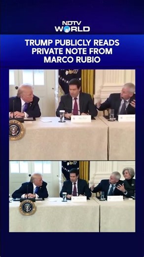 Donald Trump Publicly Reads Private Note From Marco Rubio