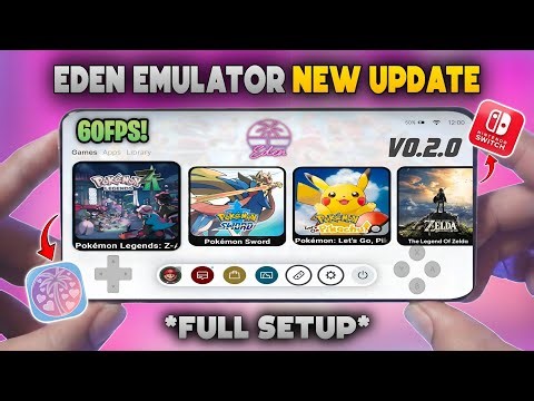 🚀 New Eden V2-RC2 Switch Emulator is HERE! | Full Setup + Smooth Gameplay & Settings 🎮