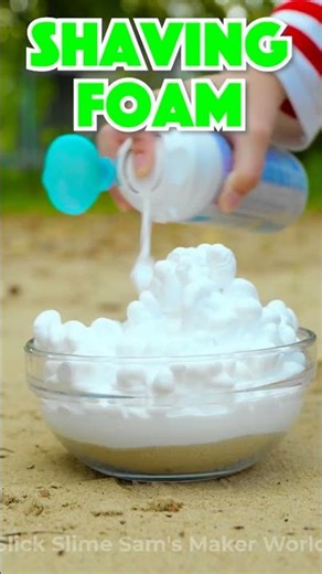 Slime from Sand?! 😲🏖️ #SlimeDIY #KidsExperiment