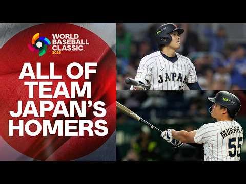 Team Japan crushes 10 total homers in the 2026 World Baseball Classic 🇯🇵 (Ohtani, Suzuki, Murakami)