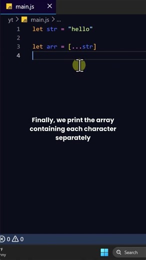 Convert String to Array #coding #javascript #stem #science